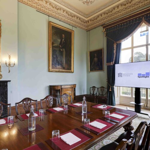 Hylands Estate The Library Boardroom Set Up