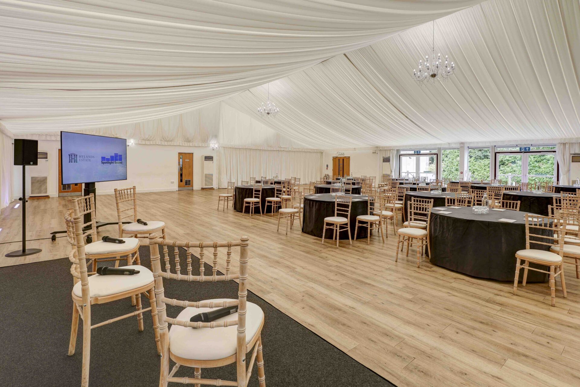 Hylands Estate, The Grand Pavilion Panel Set Up