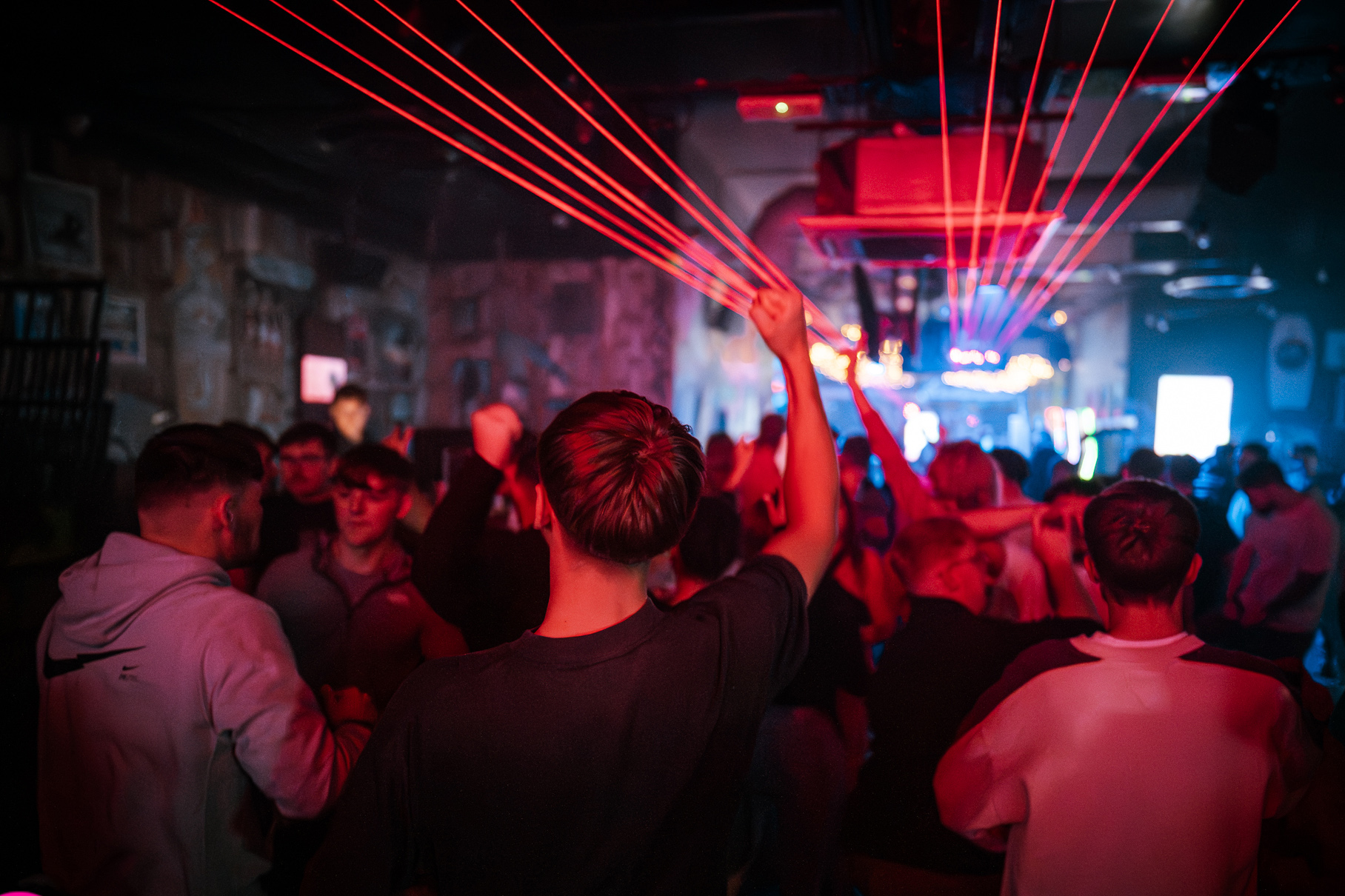 Sound and Lighting Installation Walkabout Colchester Red Lighting