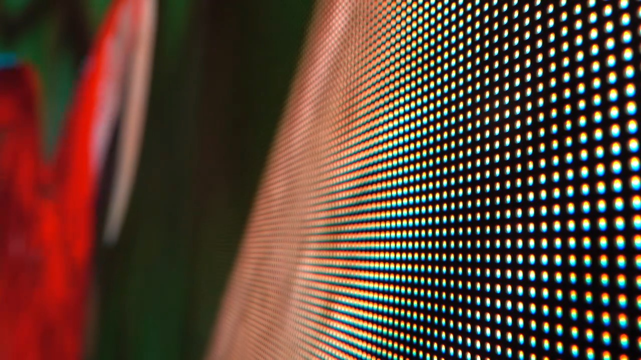 LED Video Wall Up Close Pixels